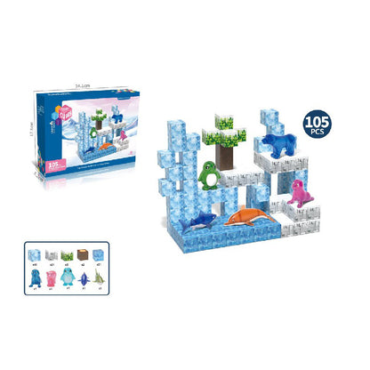 Set de Construcción “Aventura Polar” – 105 Piezas con Animales del Ártico