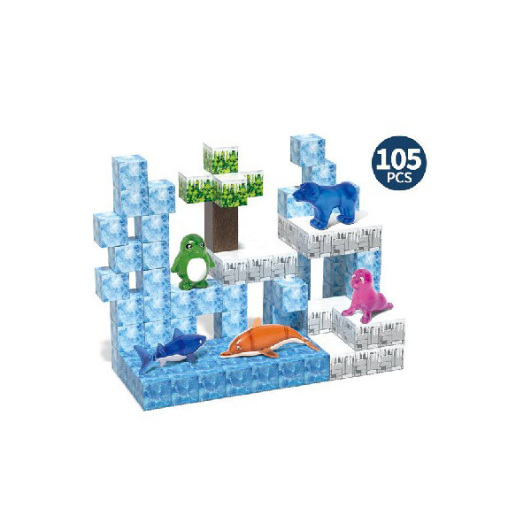 Set de Construcción “Aventura Polar” – 105 Piezas con Animales del Ártico