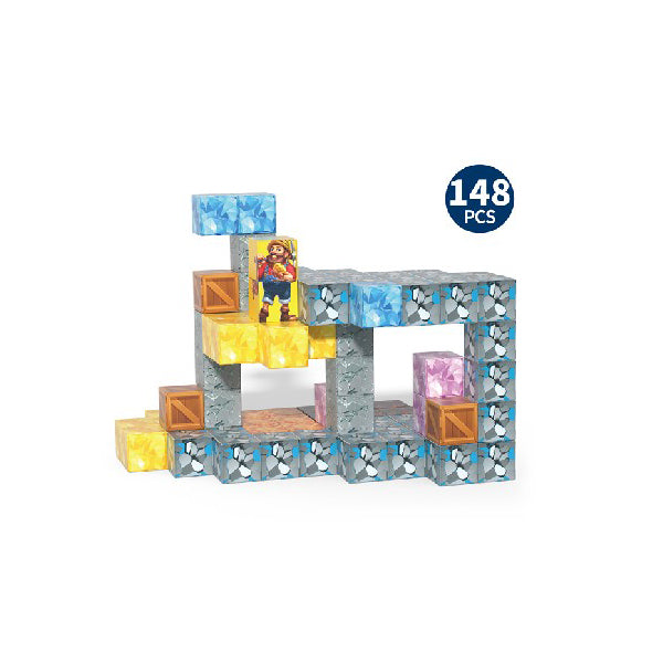 Cubos Magnéticos “Mundo Minero” – 148 Piezas